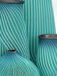 turquoise vases